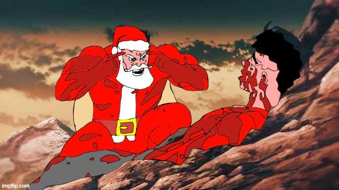 My goofy ass thought I could beat santa | made w/ Imgflip meme maker