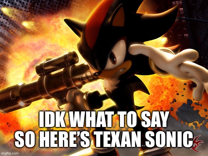 Ben Dover | IDK WHAT TO SAY SO HERE’S TEXAN SONIC | image tagged in texan sonic | made w/ Imgflip meme maker