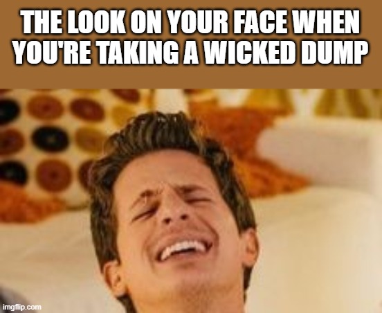 When You're Taking A Wicked Dump | THE LOOK ON YOUR FACE WHEN YOU'RE TAKING A WICKED DUMP | image tagged in wicked,dump,pooping,charlie puth,funny,memes | made w/ Imgflip meme maker