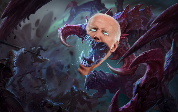 High Quality League of Legends Cho Biden Blank Meme Template