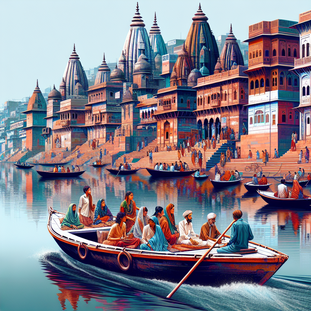 Varanasi Tour trip in boat Blank Meme Template