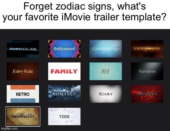 I like the Adrenaline one! | image tagged in movies,trailer,template | made w/ Imgflip meme maker