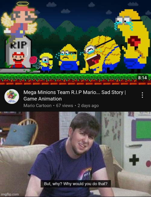 Mario animations are bizarre... | image tagged in but why why would you do that,mario,despicable me | made w/ Imgflip meme maker