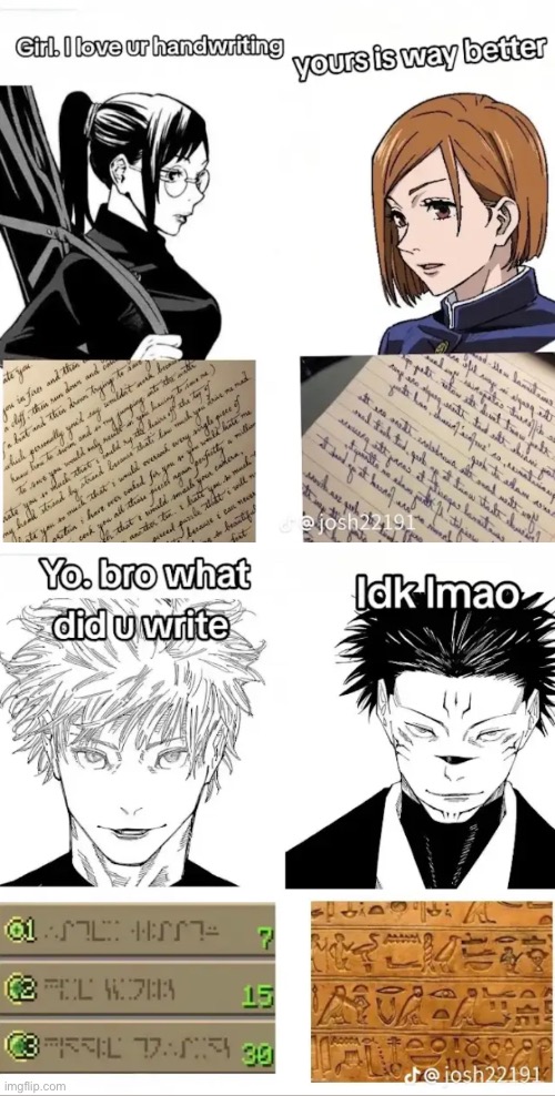 Almost all of my male friends have horrible handwriting | made w/ Imgflip meme maker