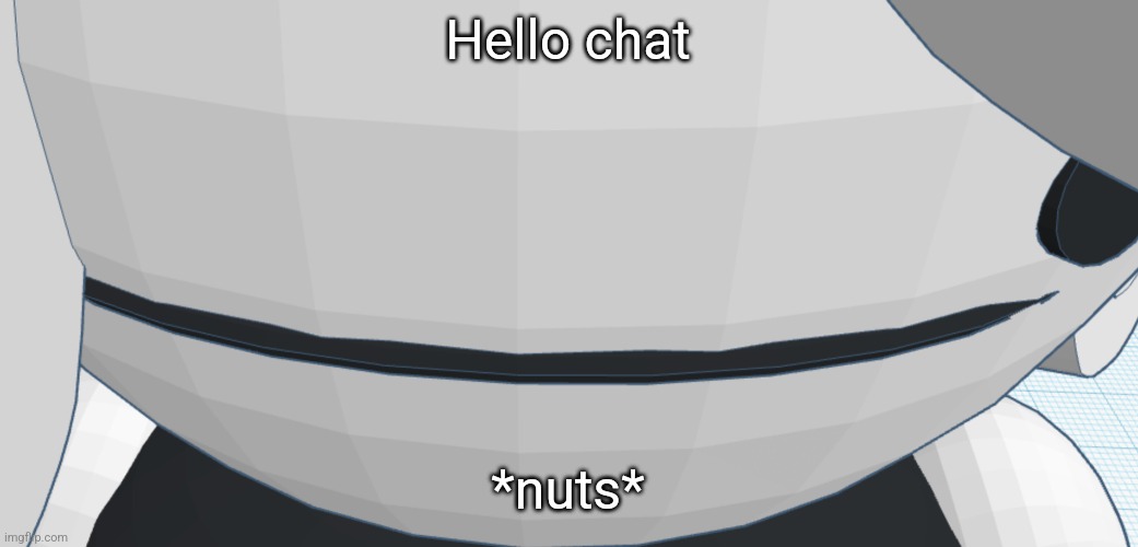 Sexy Chrono bean stare | Hello chat; *nuts* | image tagged in sexy chrono bean stare | made w/ Imgflip meme maker