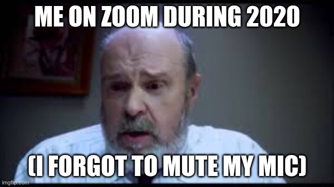 Professor Wilde | ME ON ZOOM DURING 2020; (I FORGOT TO MUTE MY MIC) | image tagged in 2020,zoom | made w/ Imgflip meme maker