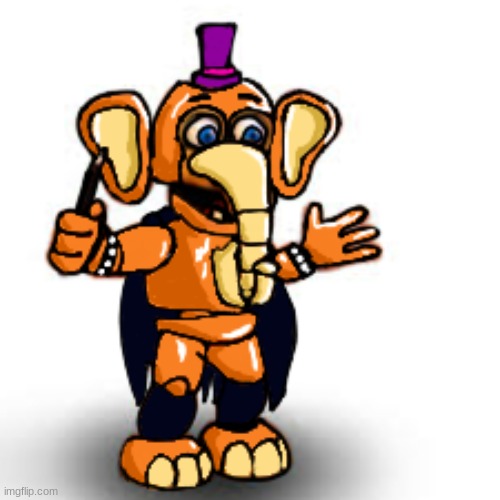 FNaF World Glamrock Orville Elephant | made w/ Imgflip meme maker