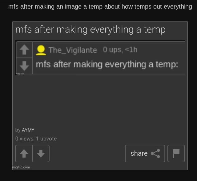 mfs after making an image a temp about image a temp about temps Blank Meme Template