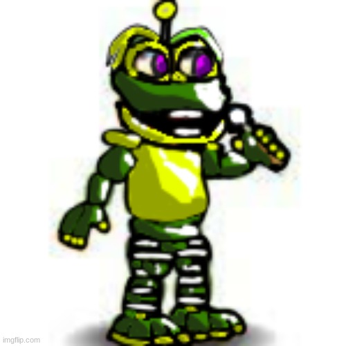 FNaF World Glamrock Happy Frog | made w/ Imgflip meme maker