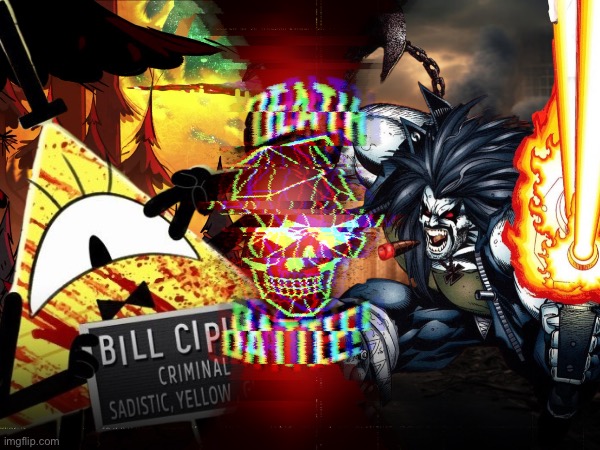 Bill Cipher VS Lobo (Gravity Falls VS DC Comics) | image tagged in death battle,lobo,bill cipher | made w/ Imgflip meme maker