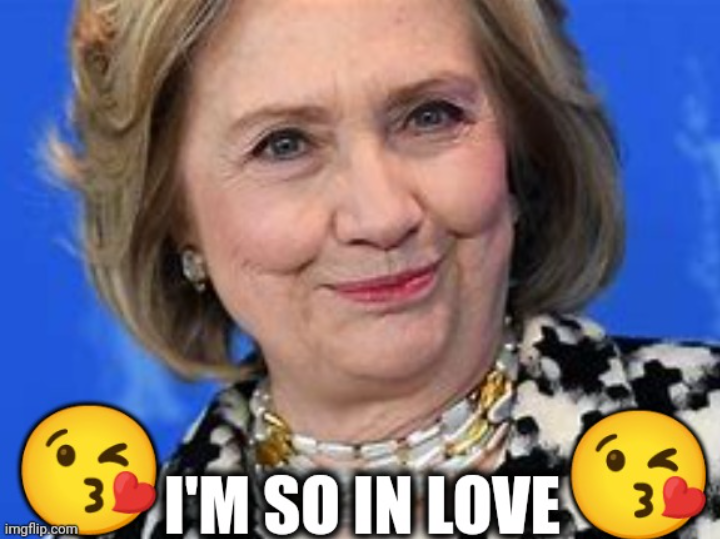 High Quality Hillary Heart Throb Blank Meme Template