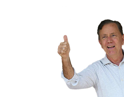 High Quality Ned Lamont thumbs up Blank Meme Template