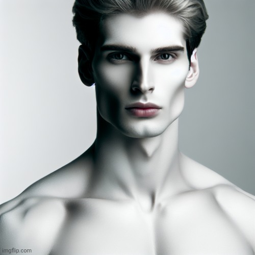 Man with completely white skin | image tagged in man with completely white skin | made w/ Imgflip meme maker
