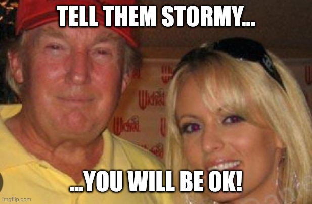 Side chick | TELL THEM STORMY... ...YOU WILL BE OK! | image tagged in side chick | made w/ Imgflip meme maker