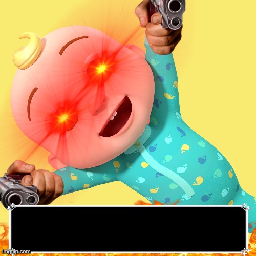 Cocomelon with guns Blank Meme Template