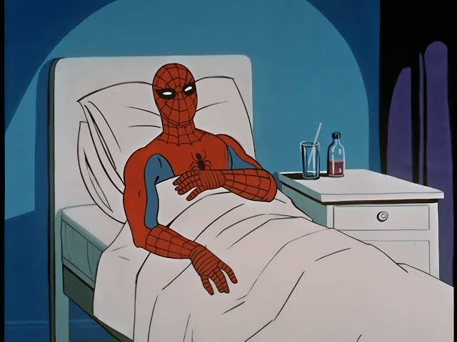 Spiderman is dying Blank Meme Template