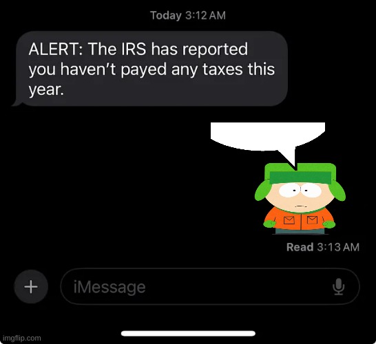 IRS report | image tagged in irs report | made w/ Imgflip meme maker