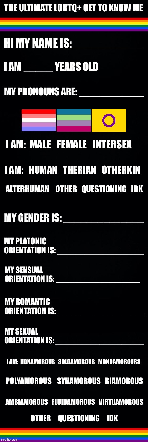 brainrot | image tagged in the ultimate lgbtq get to know me | made w/ Imgflip meme maker