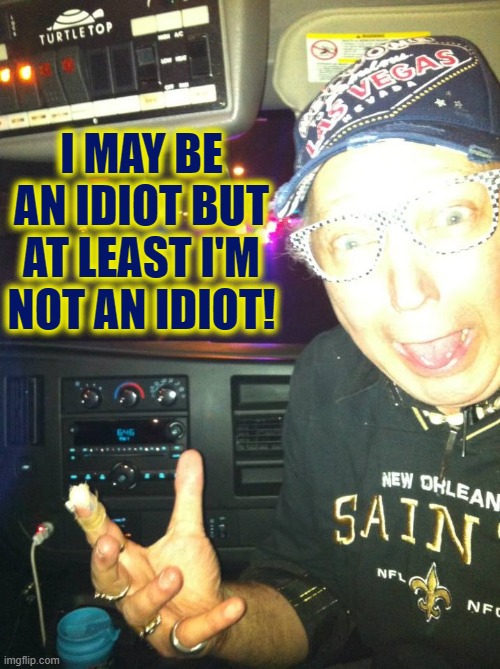 I MAY BE AN IDIOT BUT AT LEAST I'M NOT AN IDIOT! | made w/ Imgflip meme maker