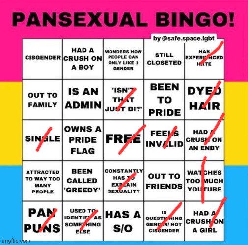 They see that low rider go by, they're like "oh my" | image tagged in pansexual bingo | made w/ Imgflip meme maker