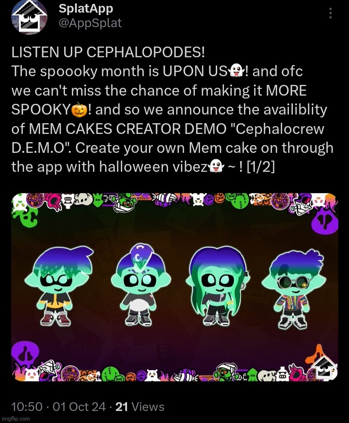 New Splatapp demo ready ! This time, it's memcakes! Same URL! (In comms) | made w/ Imgflip meme maker