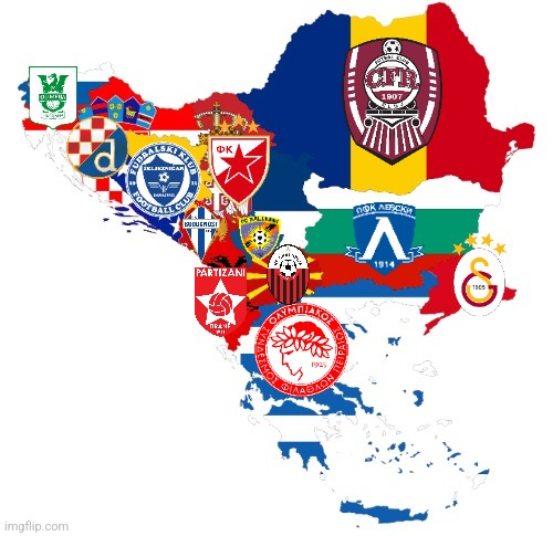 ALL Balkan League Champions 2025 PREDICTION | image tagged in cfr cluj,red star,dinamo zagreb,olympiakos,balkan,soccer | made w/ Imgflip meme maker