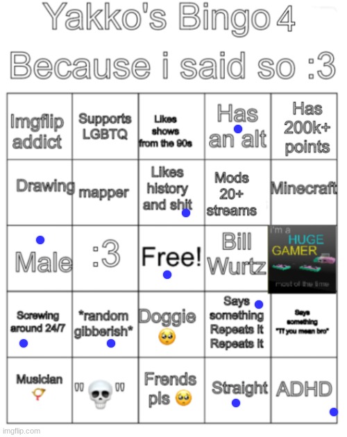 mid bingo | image tagged in yakko's bingo v4 | made w/ Imgflip meme maker