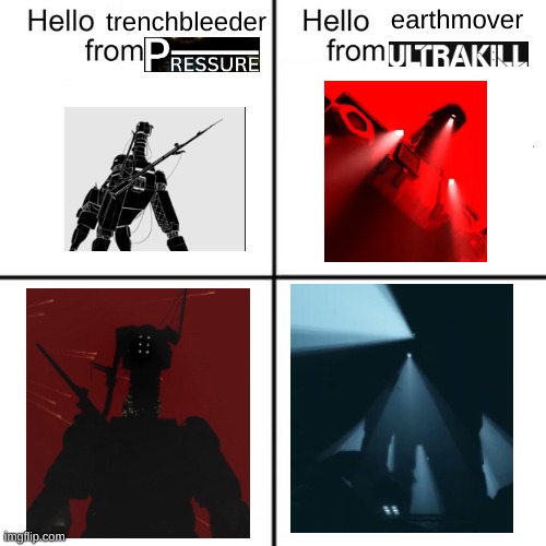 also War Without Reason and Search Party are very similar | earthmover; trenchbleeder | image tagged in hello person from | made w/ Imgflip meme maker