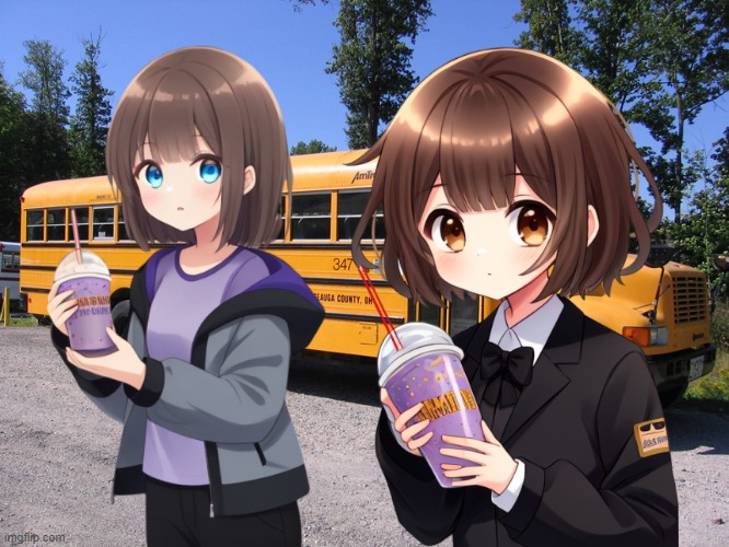 Grimace Shake (mod note: please make this into actual template and place link below) | image tagged in school,bus | made w/ Imgflip meme maker