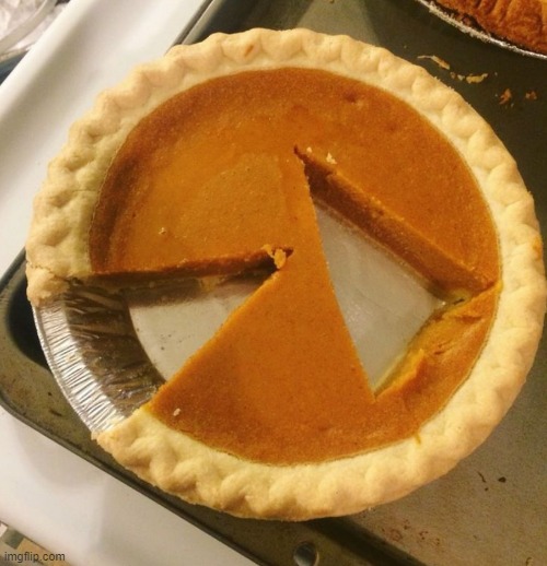 Pie cut wrong | image tagged in pie cut wrong | made w/ Imgflip meme maker