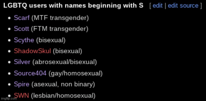 you are more likely to be in the lgbt if your common username starts with s | made w/ Imgflip meme maker
