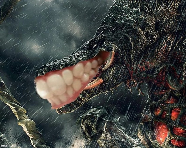 Biollante with human teeth.mp3 | made w/ Imgflip meme maker