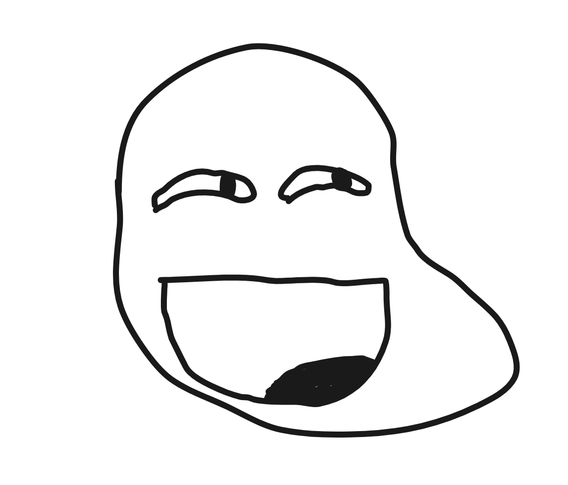 The trolling potato Blank Meme Template