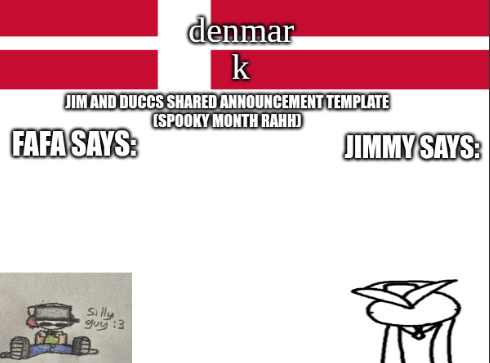 High Quality JIM AND DUCCS cOLLABED ANNOUNCEMENT TEMPLATE RAHHHHHHHHH Blank Meme Template