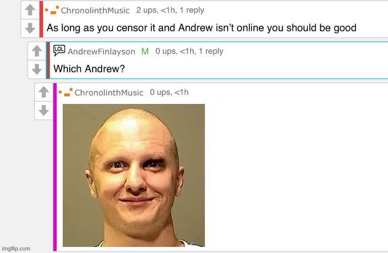 Which Andrew? | image tagged in which andrew | made w/ Imgflip meme maker