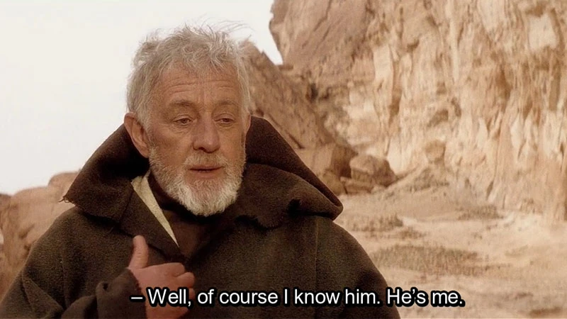 old ben kenobi Blank Meme Template
