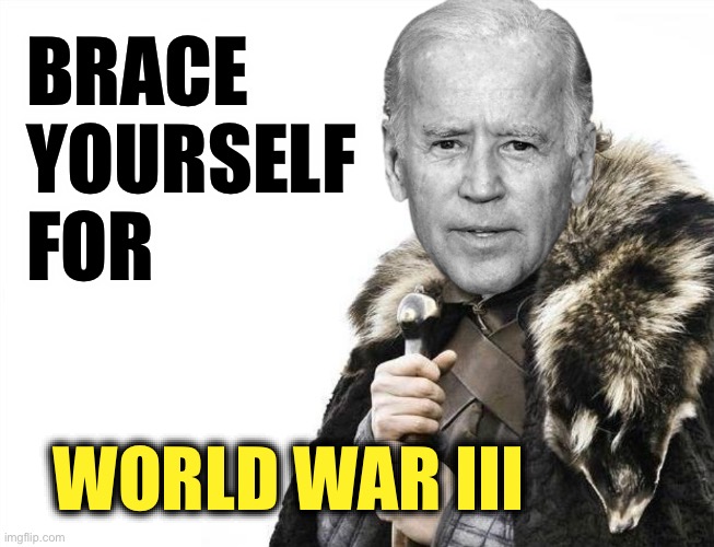 If you don’t have faith in Biden to lead America, Kamala won’t be any better | BRACE 
YOURSELF 
FOR; WORLD WAR III | image tagged in brace yourselves plugs | made w/ Imgflip meme maker