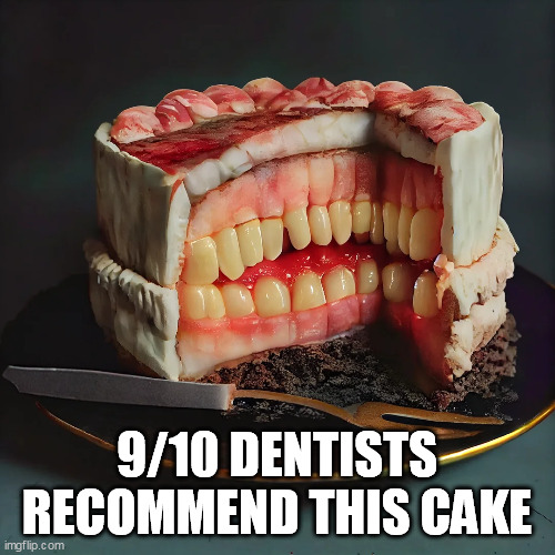 9/10 DENTISTS RECOMMEND THIS CAKE | made w/ Imgflip meme maker