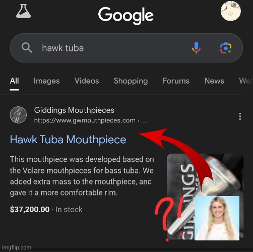 hawk tuba..heh...more like hawk tuah.. | image tagged in memes,brainrot,tuba | made w/ Imgflip meme maker