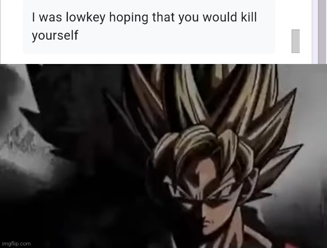 WHY | image tagged in goku staring | made w/ Imgflip meme maker
