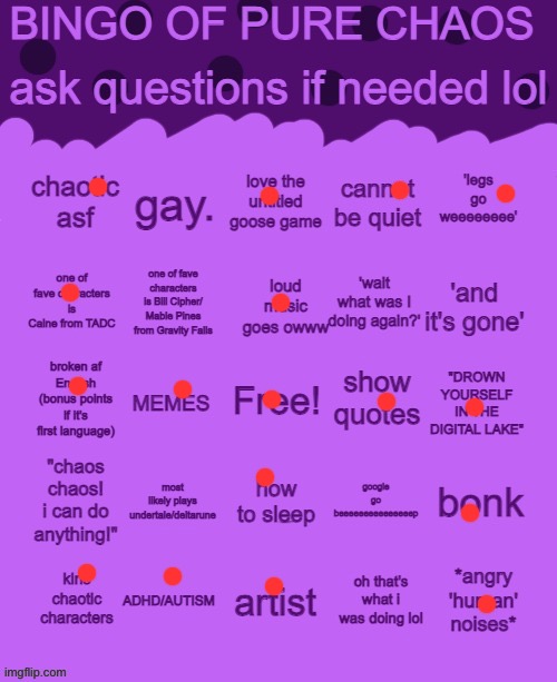 The funny imgflip icon | image tagged in bingo of pure chaos | made w/ Imgflip meme maker