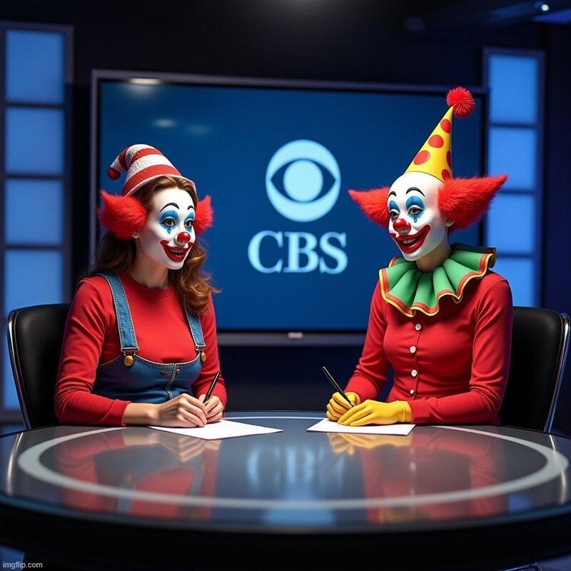 Welcome to the CBS Clown Posse | image tagged in cbs,clown world,insane clown posse,liberal clown posse,you are not a clown you are the entire circus,clown car democrats | made w/ Imgflip meme maker