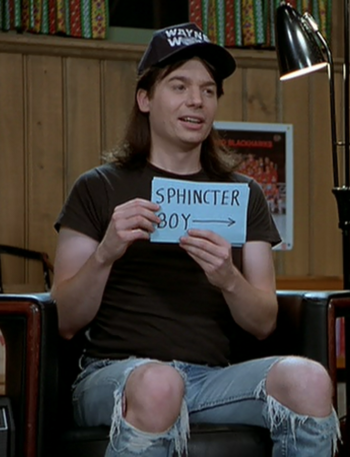 Wayne's world sphincter boy Blank Meme Template