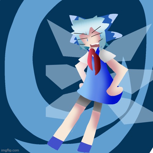 cirno angeury >:0 | made w/ Imgflip meme maker