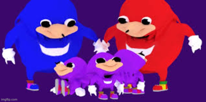 Ugandan knuckles family | image tagged in ugandan knuckles family | made w/ Imgflip meme maker