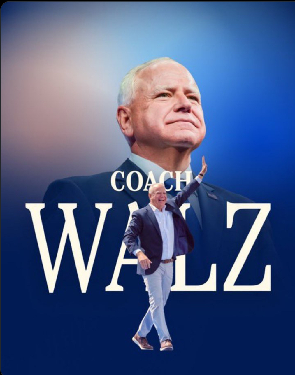 Coach Walz Blank Meme Template