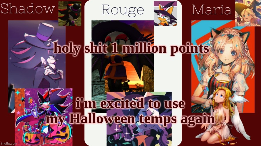 blarghh | holy shit 1 million points; i'm excited to use my Halloween temps again | image tagged in drm's halloween temp | made w/ Imgflip meme maker