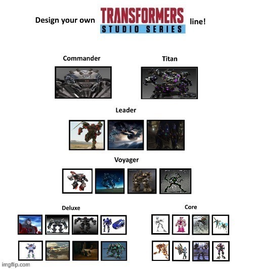 My Transformers Studio Series Line | image tagged in transformers | made w/ Imgflip meme maker