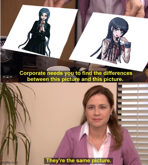 I mean.... | image tagged in memes,they're the same picture,danganronpa | made w/ Imgflip meme maker