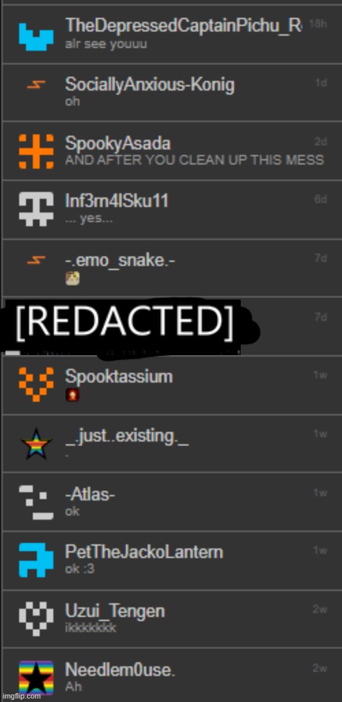 the redacted one is a secret that NOBODY shall know about. | made w/ Imgflip meme maker